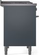 Ilve® Professional Plus II 40" Blue Grey Pro Style Dual Fuel Range-4