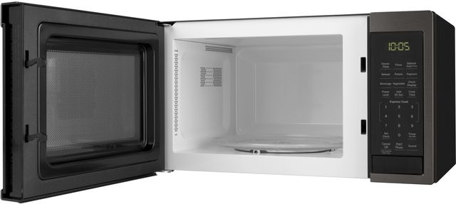 GE® 0.9 Cu. Ft. Black Stainless Steel Countertop Microwave-1