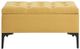 Pouf de rangement rectangulaire Tyler en tissu jaune Inspire®-1