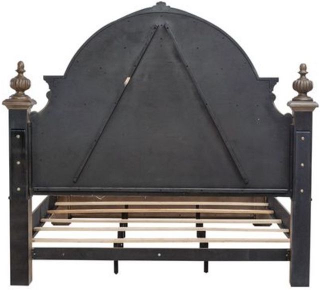 Liberty Furniture Carlisle Court Chestnut Upholstered Queen Poster Bed-4