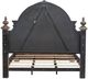 Liberty Furniture Carlisle Court Chestnut/Sand Queen Upholstered Poster Bed-3