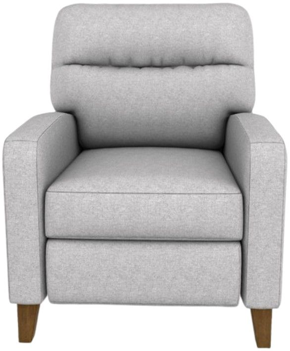 Best® Home Furnishings Customizable Wynne Manual High Leg Recliner with Honey Birch Legs-1