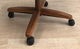 Allwood Furniture Group #140B Tilt/Swivel Wood Arms Caster Chair-2