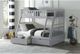 Homelegance® Orion Gray Twin over Full Youth Bunk Storage Bed-1