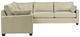 La-Z-Boy® Wilmette 2-Piece Ivory Leather Sectional-1