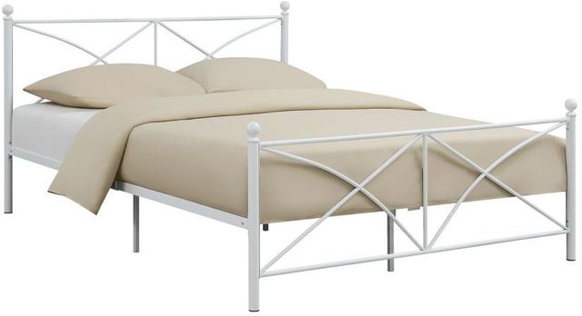 Coaster® Hart Ivory Metal Bed-1