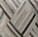 Dovetail Furniture Edith Brown/Gray/Natural Pouf-2