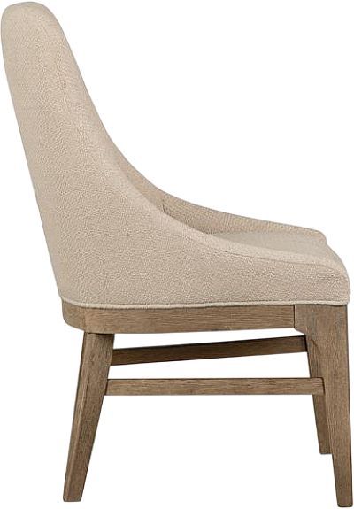 Magnussen Home® Tristan Swiss Coffee Dining Arm Chair with Upholstered Seat and Back-2