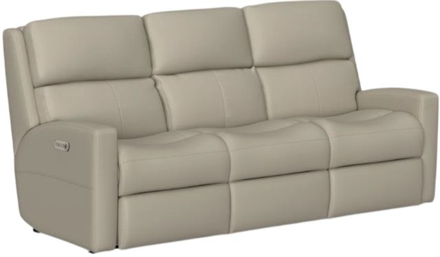Flexsteel® Customizable Catalina Leather Power Reclining Sofa with Power Headrests-3