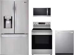 LG 4 Piece PrintProof™ Stainless Steel Kitchen Package