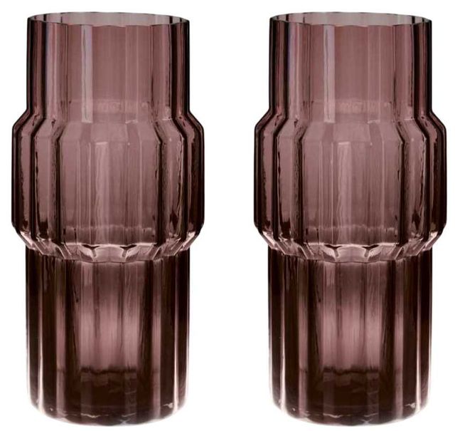 Signature Design by Ashley® Dorlow 2-Piece Mauve Glass Vase Set-0
