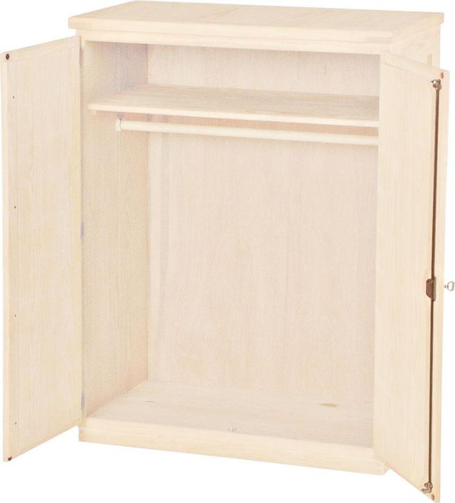 Crate Designs™ Furniture Unfinished Small Closet Armoire-0
