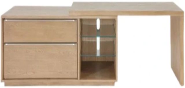 Modus Furniture One White Oak Executive Desk-2