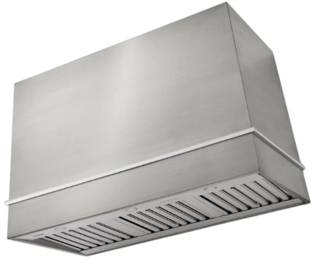 AGA Loge 48" Stainless Steel Wall Mounted Range Hood with Polished Brass Trim-0