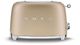 Smeg 50's Style 2 Slice Matte Champagne Toaster-0
