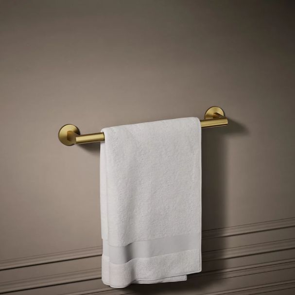 KOHLER® Components® Vibrant Brushed Moderne Brass 18" Towel Bar -1