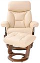 BenchMaster Trend Line Emmie Khaki Manual Recliner with Ottoman Set-1