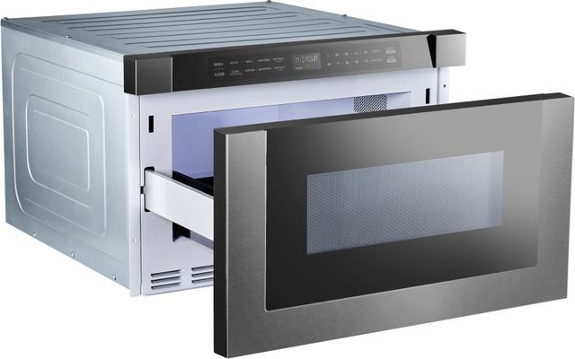XO 1.2 Cu. Ft. Black Stainless Steel Microwave Drawer-1
