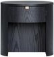 TOV Furniture Marlow Black Round Nighstand with Drawer-3