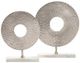 Crestview Collection Harris 2-Piece Silver Sculpture Set-1