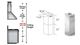 ZLINE 2 Piece 12" Stainless Steel Island Hood Extension Kit-1