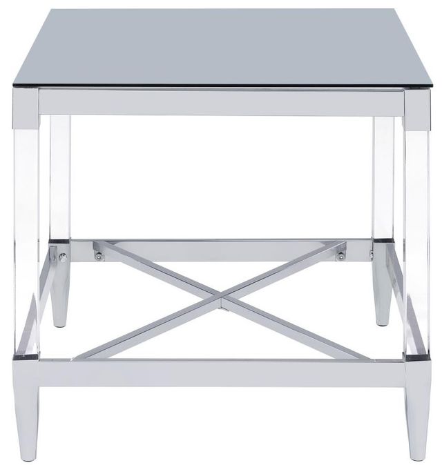 Coaster® Lindley 2-Piece Tempered Glass Top Occasional Table with Chrome Base Set-2