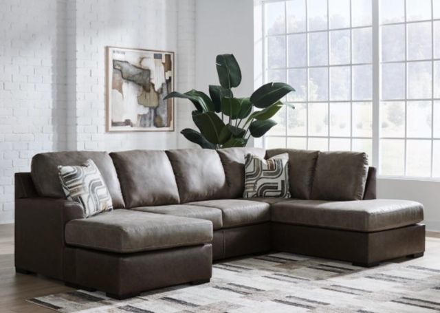 Signature Design by Ashley® Castille Way 2-Piece Fossil U-Shape Sectional and Chaise-1
