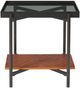 Riverside Furniture Lennox Black End Table with Rosewood Base-3