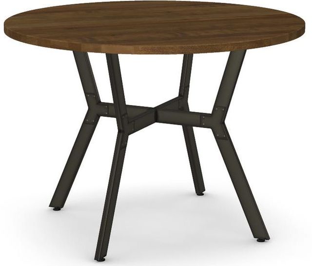 Amisco Customizable Norcross 30" Solid Birch Round Table-0