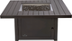 Napoleon St. Tropez Patioflame® Bronze Outdoor Propane Gas Firepit Square Propane Gas Table-2