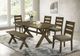 Coaster® Alston 6-Piece Gray/Knotty Nutmeg Dining Set-1