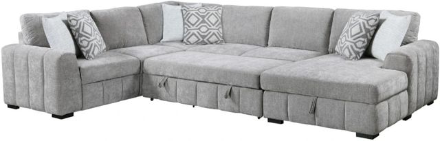 Emerald Home Ritchie 4-Piece Gray Sleeper Sectional-1