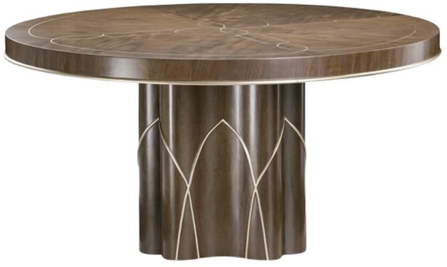 Michael Amini® Villa Cherie Hazelnut Round Dining Table-0