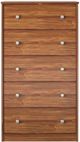 Ameriwood Home Ellwyn Bank Alder 5 Drawer Dresser-0