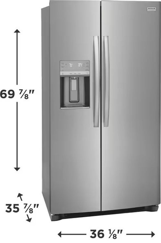 Frigidaire Gallery® 36" 25.6 Cu. Ft. Smudge-Proof® Stainless Steel Side-by-Side Refrigerator-2