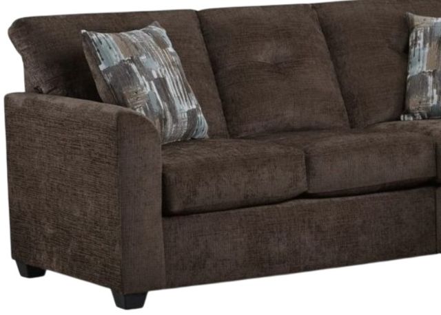 American Wholesale Furniture Galen Chocolate Chaise Sofa-1