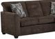 American Wholesale Furniture Galen Chocolate Chaise Sofa-1