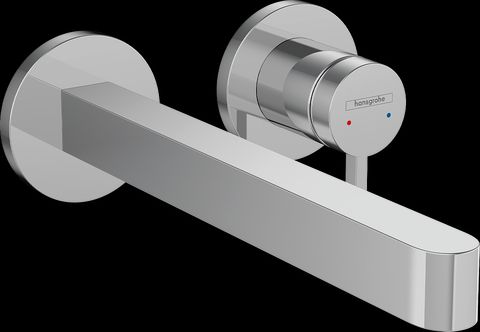 Hansgrohe Finoris Chrome Wall-Mounted Single-Handle Faucet Trim without Pop-up Drain-0