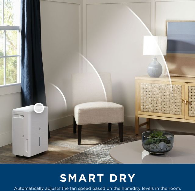 GE® 35 Pt. White Portable Dehumidifier-1