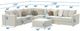 Jackson Furniture Ritzy 7-Piece Bone Sectional with Ottoman-2