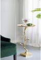 A & B Home Gold Tree Branch Side Table-3