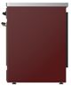 Ilve® Majestic III 30" Burgundy Pro Style Induction Range with Solid Door and Burnished Trim-2
