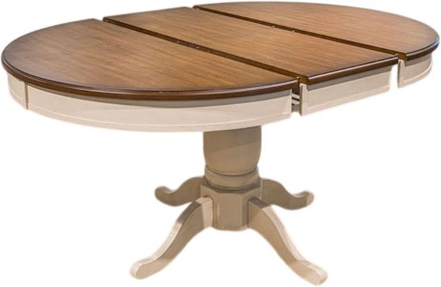 Signature Design by Ashley® Wirloni Brown Top Dining Table with Antique White Base-3