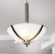 YHD Alta Peak Acid Washed/Satin Steel 3-Light Bowl Chandelier-1