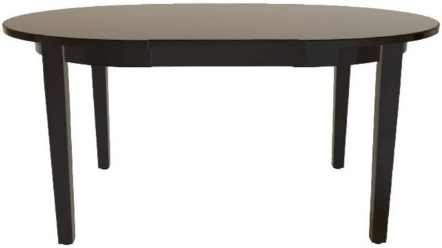 Mavin Customizable 48" x 48" Round Extendable Dining Table with 18" Leaf-1