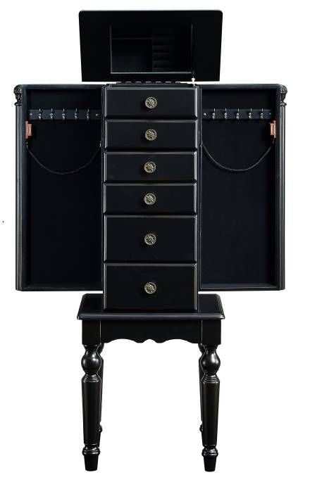 Powell® Ollie Black Jewelry Armoire-1
