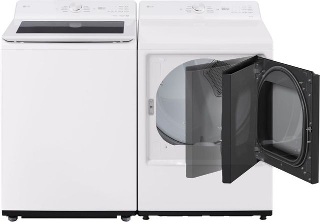 LG 7.3 Cu. Ft. Alpine White Front Load Gas Dryer -17