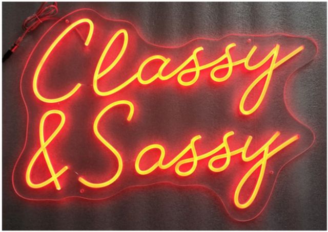 Classy Living Enlightened Classy & Sassy Neon Sign-0
