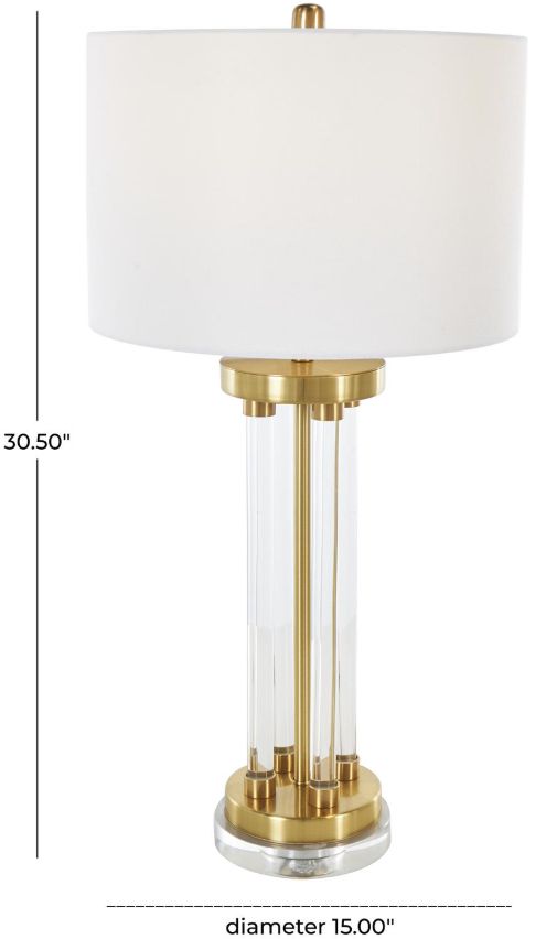 Deco Marche Gold Table Lamp with Silver Base-2