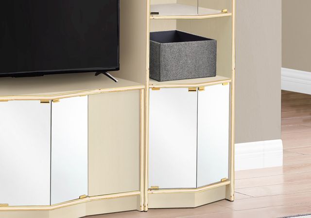 Monarch Specialties Inc. Champagne/Gold Wall Unit -1